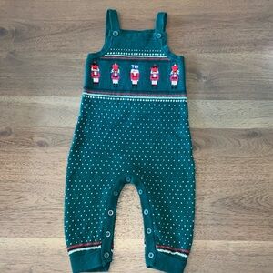Janie and Jack Nutcracker Fair Isle Sweater Overall 3-6 months